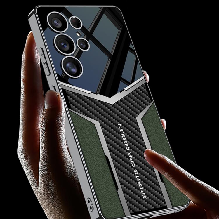For Samsung Galaxy S25 Ultra 5G GKK Plating TPU + Leather Future Full Coverage Phone Case, Without Pen