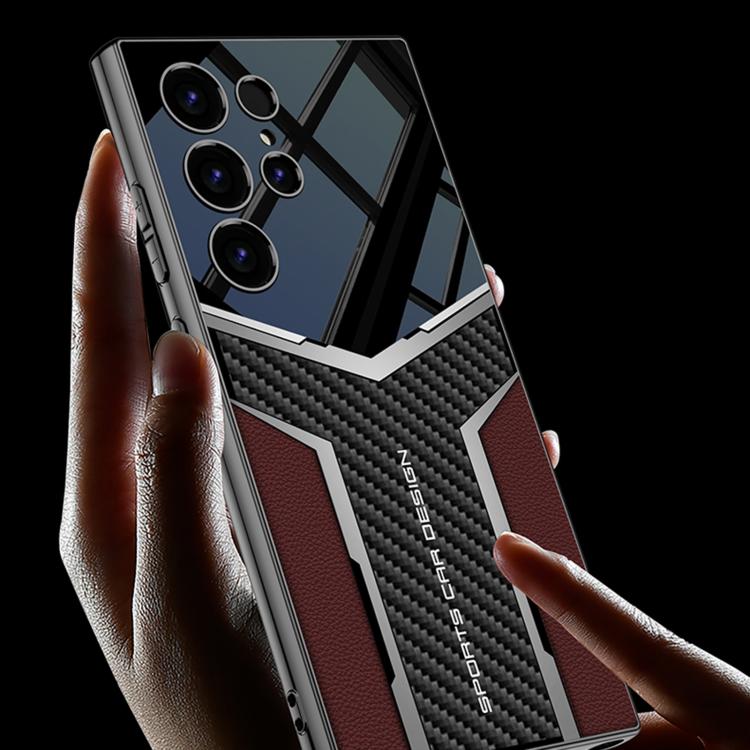 For Samsung Galaxy S24 Ultra 5G GKK Plating TPU + Leather Future Full Coverage Phone Case, Without Pen