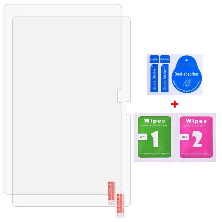 For FEZAWIO F10 10.1 2pcs 9H 0.3mm Explosion-proof Tempered Glass Film