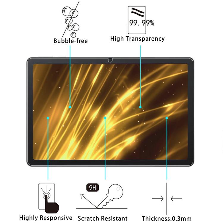 For FEZAWIO X800 11 inch 2pcs 9H 0.3mm Explosion-proof Tempered Glass Film