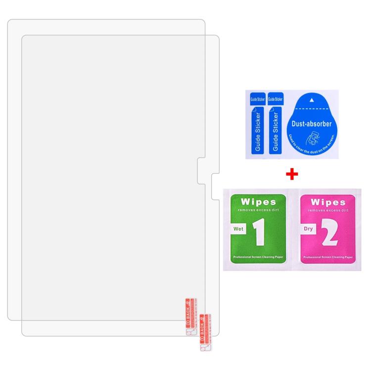 For HotLight C11 Tablet 10.1 2pcs 9H 0.3mm Explosion-proof Tempered Glass Film