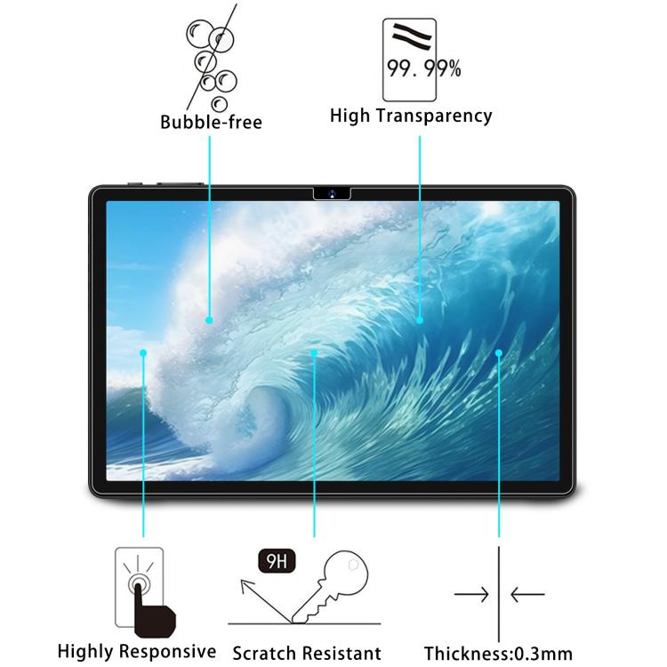 For SUAAT S3 10.1 2pcs 9H 0.3mm Explosion-proof Tempered Glass Film