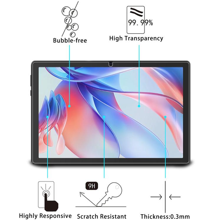 For Whitedeer C10 10.1 9H 0.3mm Explosion-proof Tempered Glass Film