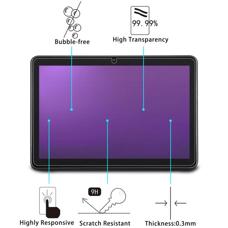 For Terra Pad 1007 10.95 9H 0.3mm Explosion-proof Tempered Glass Film