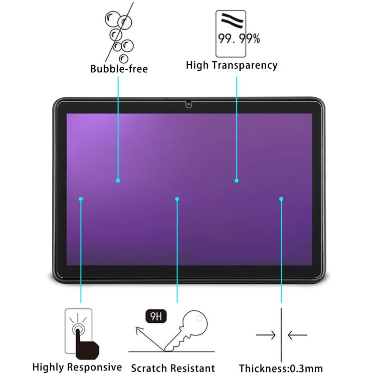 For Terra Pad 1201 12.6 25pcs 9H 0.3mm Explosion-proof Tempered Glass Film