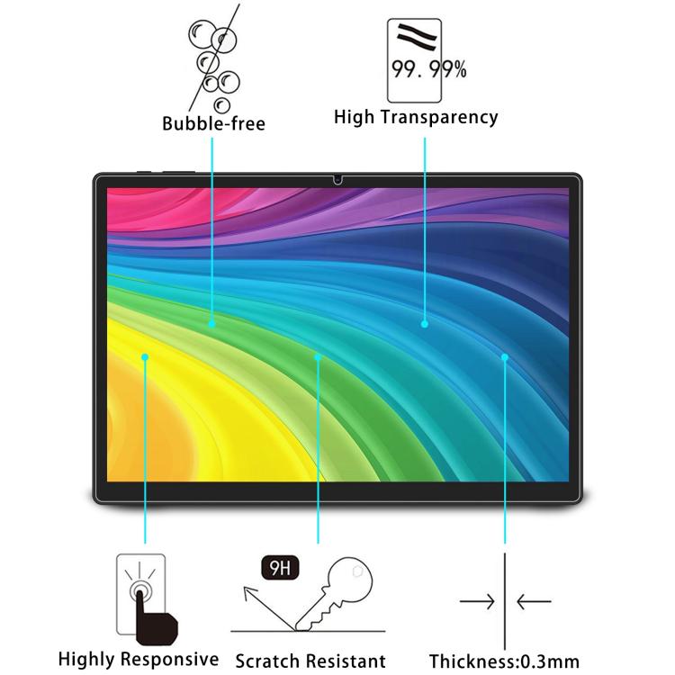 For FASTWD L361 Tablet 14 25pcs 9H 0.3mm Explosion-proof Tempered Glass Film
