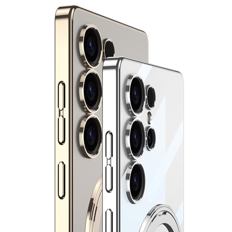 For Samsung Galaxy S25 Ultra 5G GKK PC Phone Case with Magnetic Rotating Holder, Not Included Pen