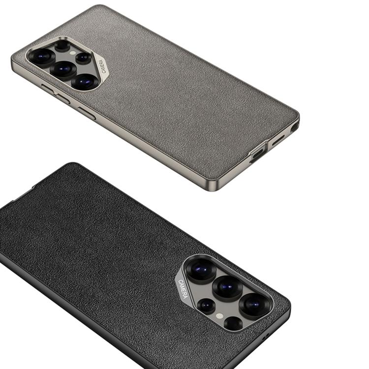 For Samsung Galaxy S24 Ultra 5G GKK Metal Paint Skin Feel Suede Full Coverage Phone Case