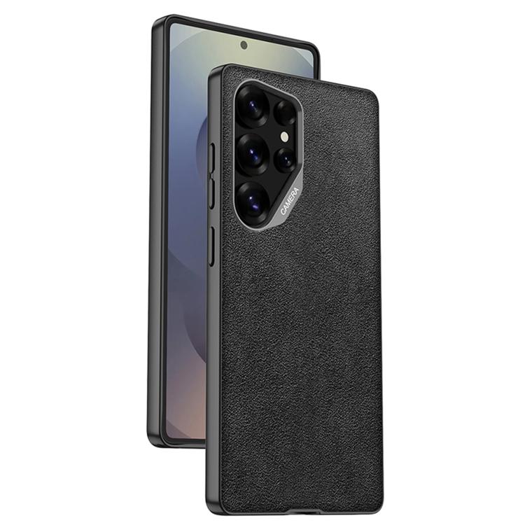 For Samsung Galaxy S23 Ultra 5G GKK Metal Paint Skin Feel Suede Full Coverage Phone Case