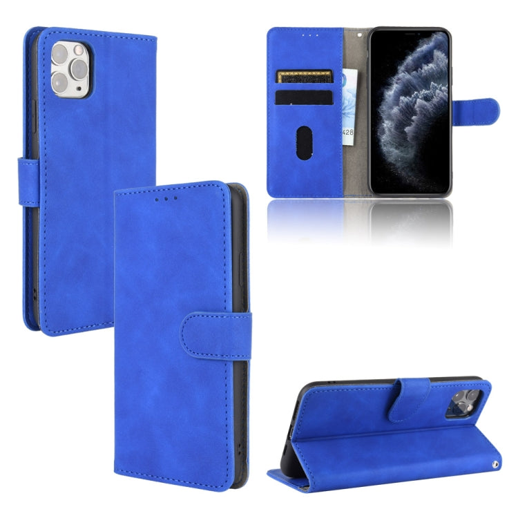 For iPhone 12 mini Solid Color Skin Feel Magnetic Buckle Horizontal Flip Calf Texture PU Leather Case with Holder & Card Slots & Wallet