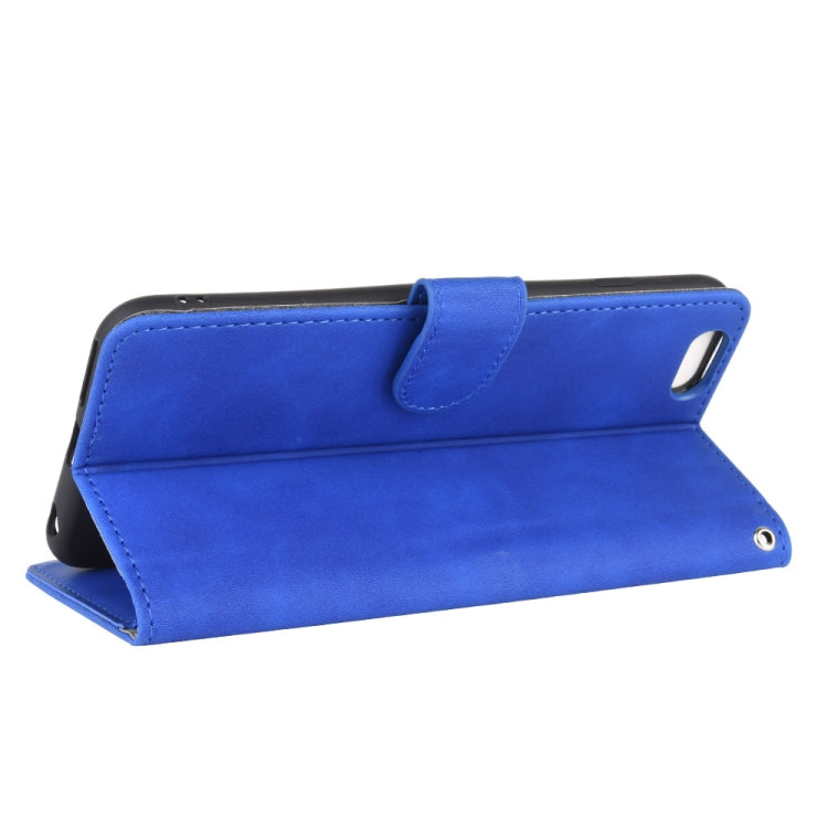 For iPhone 6 Plus & 6s Plus Solid Color Skin Feel Magnetic Buckle Horizontal Flip Calf Texture PU Leather Case with Holder & Card Slots & Wallet