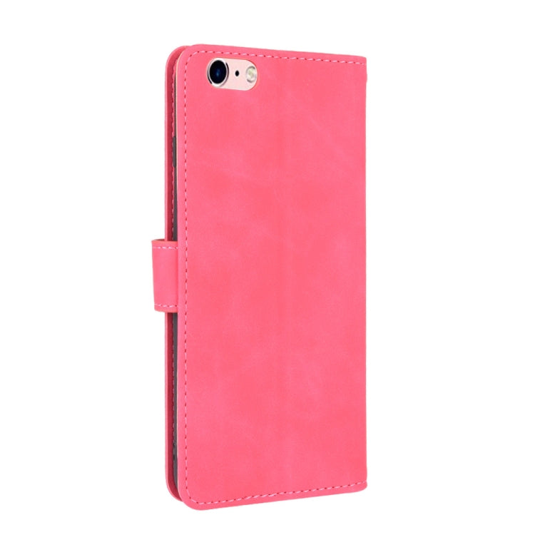 For iPhone 6 & 6s Solid Color Skin Feel Magnetic Buckle Horizontal Flip Calf Texture PU Leather Case with Holder & Card Slots & Wallet