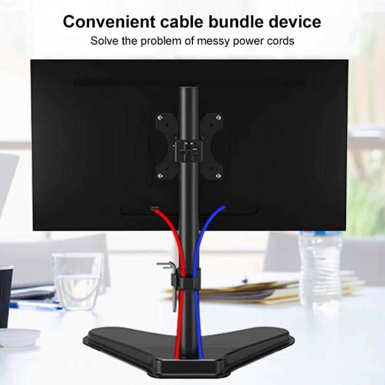 Lenovo Thinkplus ZJA10 Rotatable Lift Desktop Vertical Single Arm Monitor Holder - Black
