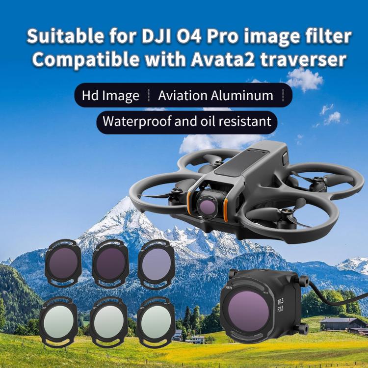 For DJI O4 Air Unit Pro / Avata 2 JSR YB Series Camera Lens Filter, Filter:ND64