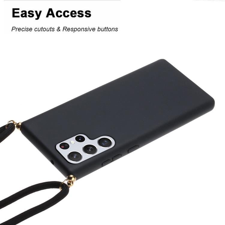 For Samsung Galaxy S25 Ultra 5G Wheat Straw Material Hybrid TPU Phone Case with Lanyard