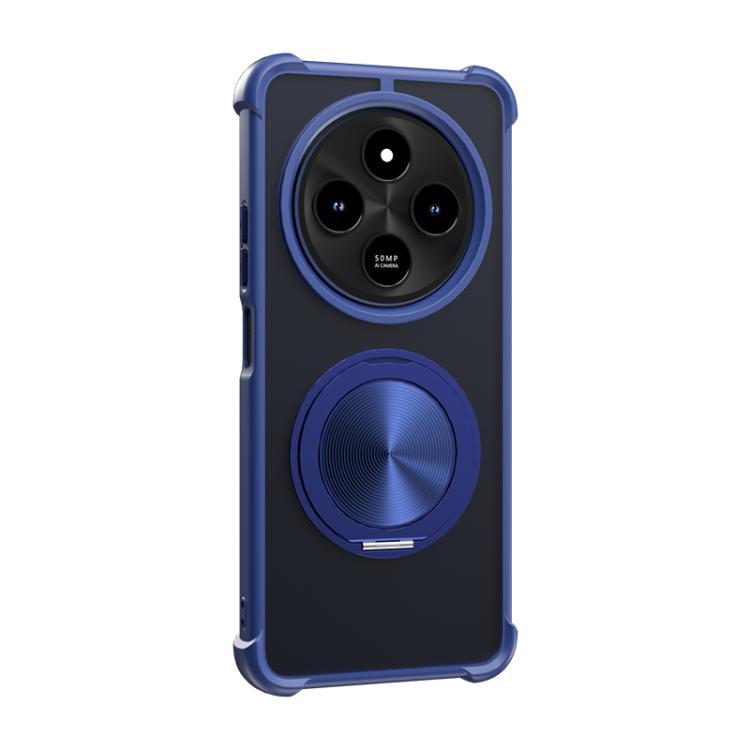 For Redmi 14C 4G CD Texture 360 Degree Rotating Holder MagSafe Phone Case