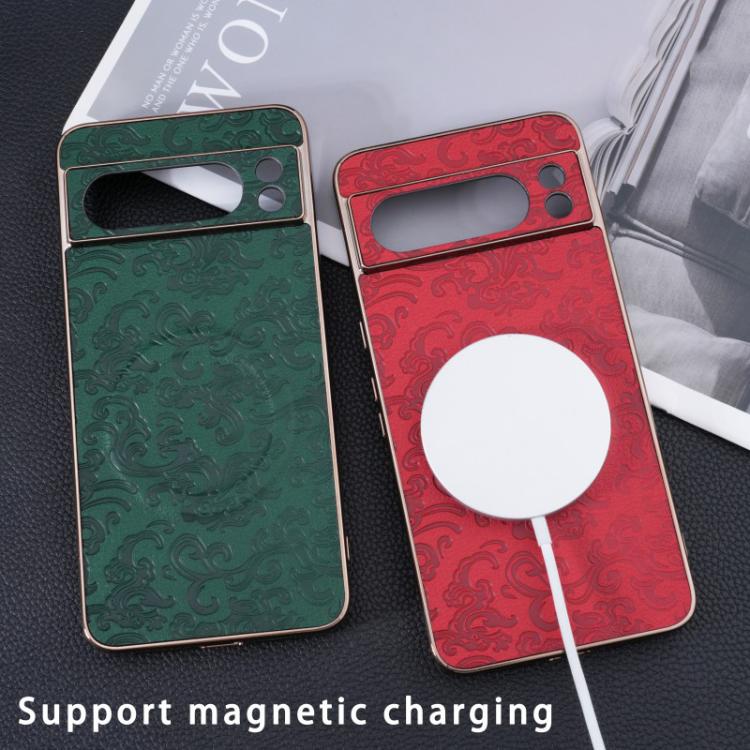 For Google Pixel 8 Pro Cloud Dragon Pattern MagSafe Phone Case
