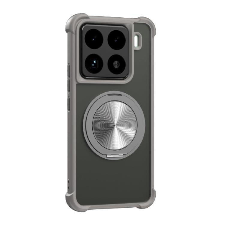 For Xiaomi 15 CD Texture 360 Degree Rotating Holder MagSafe Phone Case