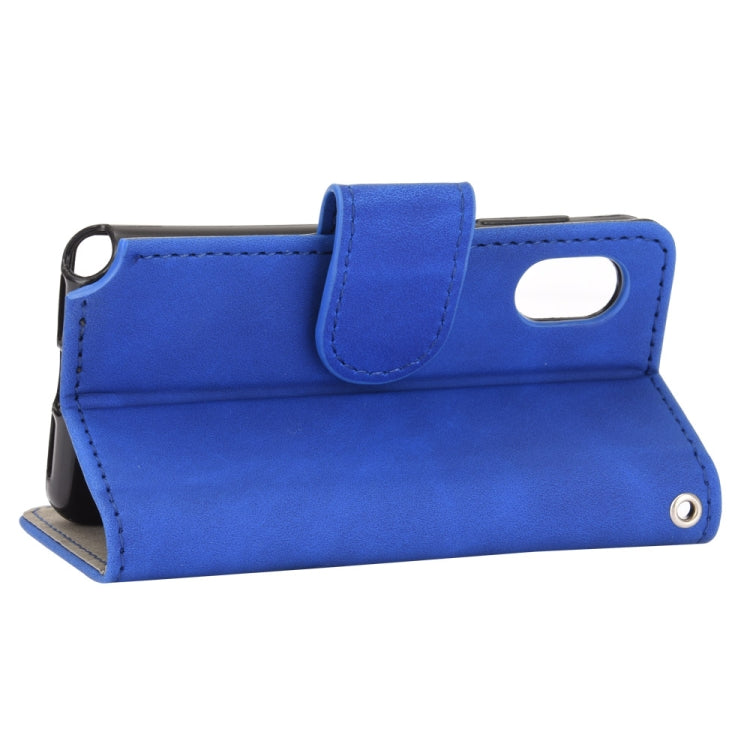 For Rakuten mini Solid Color Skin Feel Magnetic Buckle Horizontal Flip Calf Texture PU Leather Case with Holder & Card Slots & Wallet