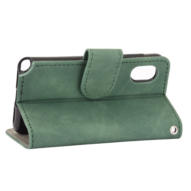 For Rakuten mini Solid Color Skin Feel Magnetic Buckle Horizontal Flip Calf Texture PU Leather Case with Holder & Card Slots & Wallet