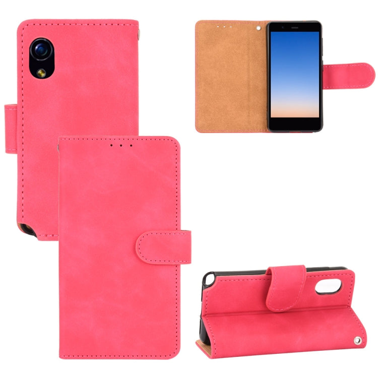 For Rakuten mini Solid Color Skin Feel Magnetic Buckle Horizontal Flip Calf Texture PU Leather Case with Holder & Card Slots & Wallet