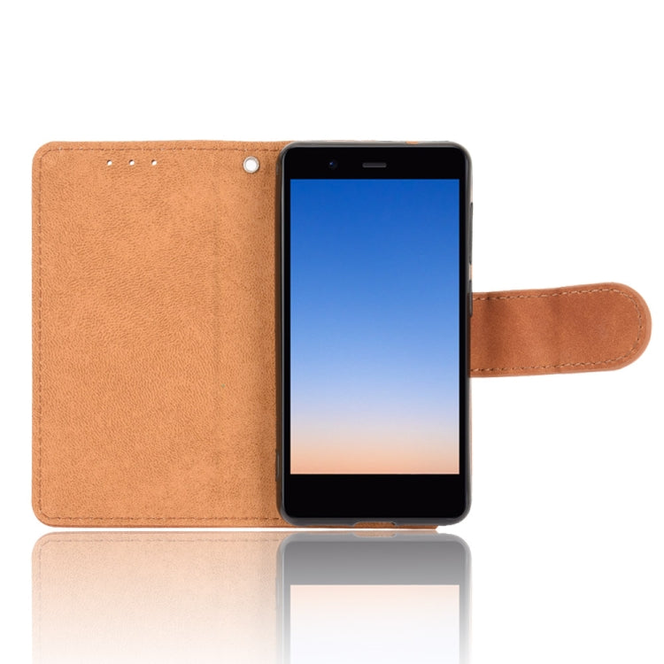 For Rakuten mini Solid Color Skin Feel Magnetic Buckle Horizontal Flip Calf Texture PU Leather Case with Holder & Card Slots & Wallet