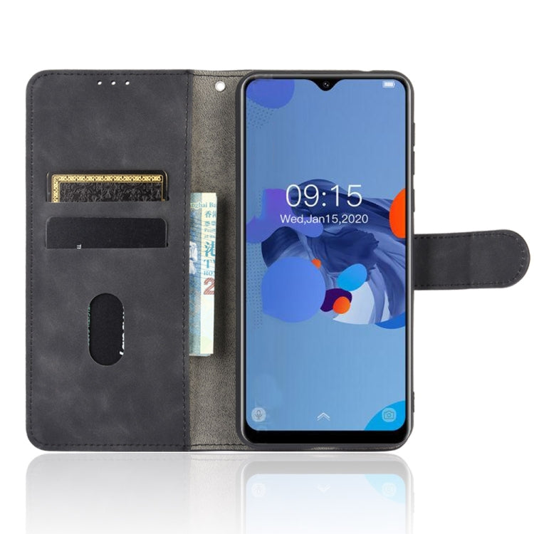 For Oukitel C19 Solid Color Skin Feel Magnetic Buckle Horizontal Flip Calf Texture PU Leather Case with Holder & Card Slots & Wallet