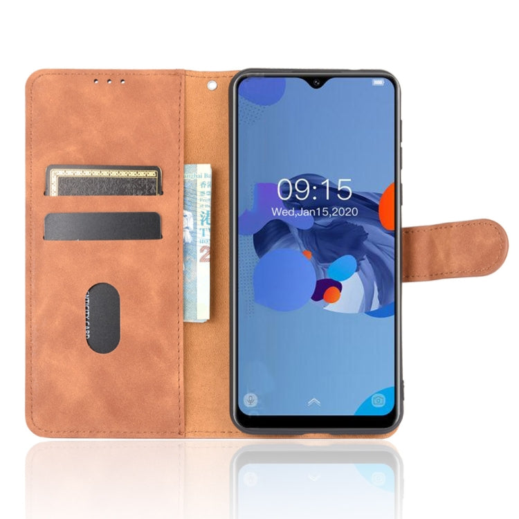 For Oukitel C19 Solid Color Skin Feel Magnetic Buckle Horizontal Flip Calf Texture PU Leather Case with Holder & Card Slots & Wallet