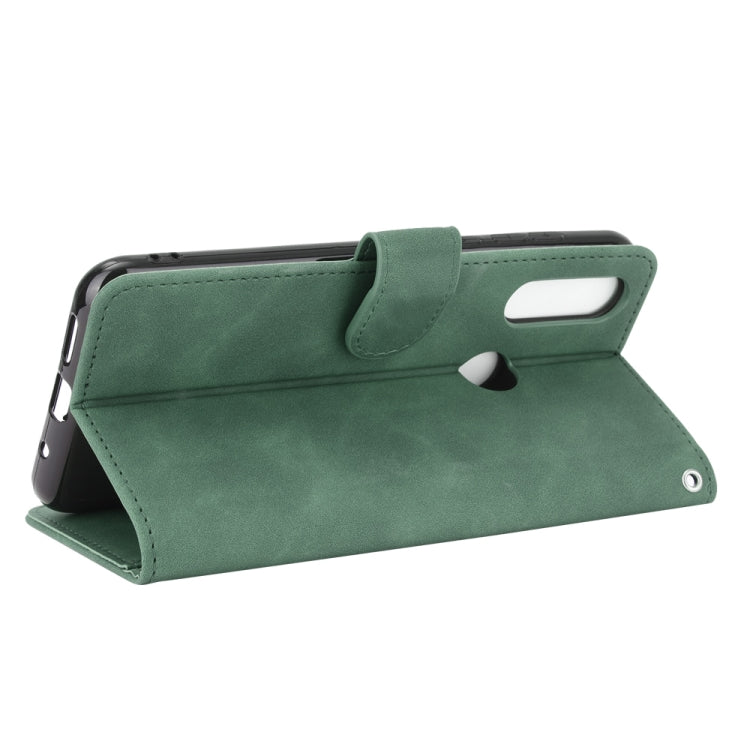 For Oukitel C17 / C17 Pro Solid Color Skin Feel Magnetic Buckle Horizontal Flip Calf Texture PU Leather Case with Holder & Card Slots & Wallet