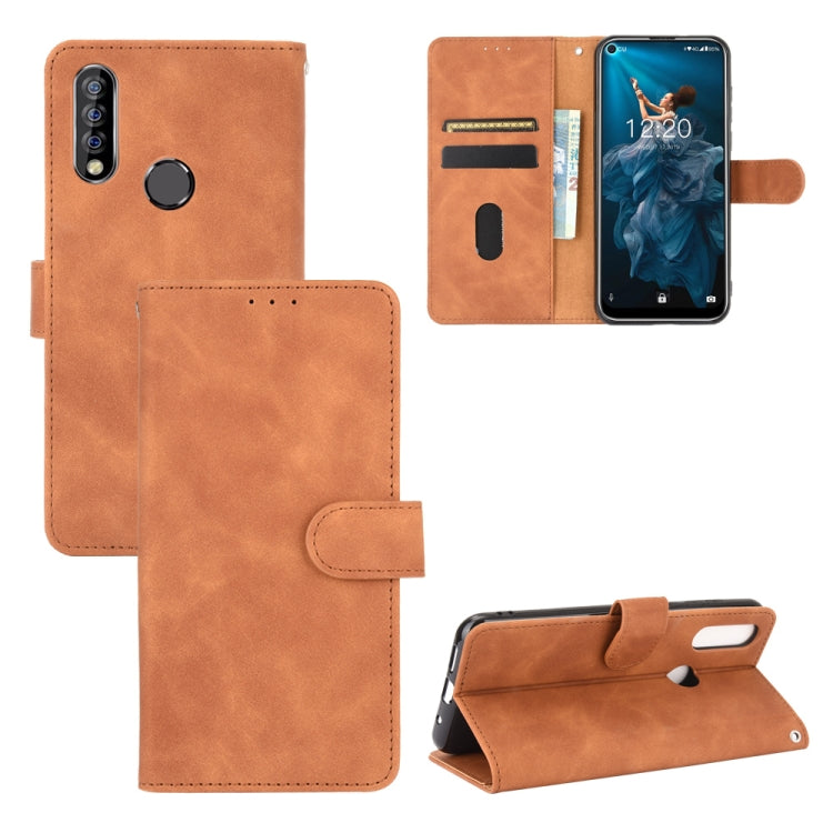 For Oukitel C17 / C17 Pro Solid Color Skin Feel Magnetic Buckle Horizontal Flip Calf Texture PU Leather Case with Holder & Card Slots & Wallet
