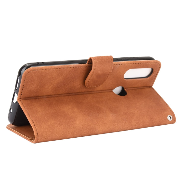 For Oukitel C17 / C17 Pro Solid Color Skin Feel Magnetic Buckle Horizontal Flip Calf Texture PU Leather Case with Holder & Card Slots & Wallet