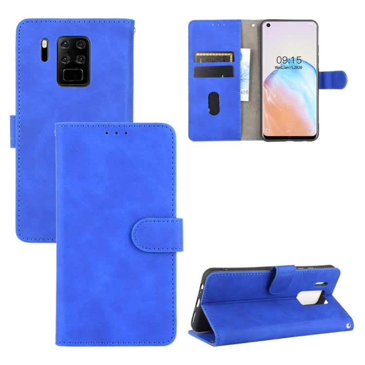 For Oukitel C18 Solid Color Skin Feel Magnetic Buckle Horizontal Flip Calf Texture PU Leather Case with Holder & Card Slots & Wallet