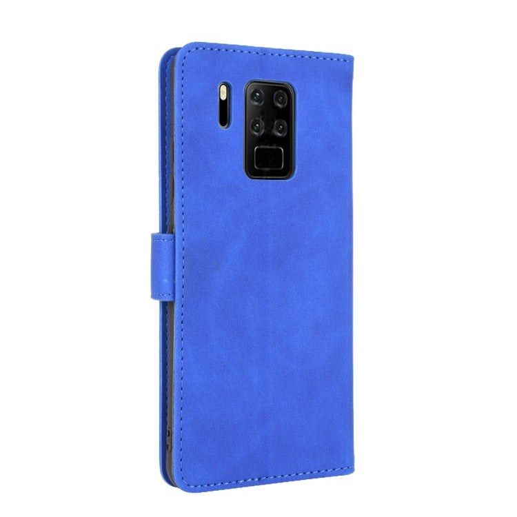 For Oukitel C18 Solid Color Skin Feel Magnetic Buckle Horizontal Flip Calf Texture PU Leather Case with Holder & Card Slots & Wallet