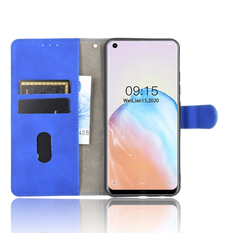 For Oukitel C18 Solid Color Skin Feel Magnetic Buckle Horizontal Flip Calf Texture PU Leather Case with Holder & Card Slots & Wallet