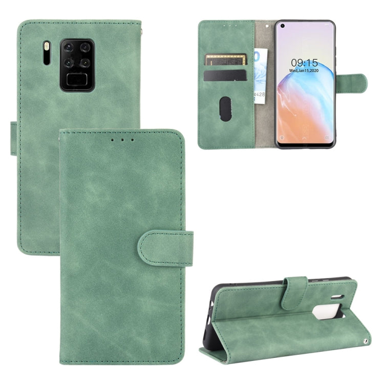 For Oukitel C18 Solid Color Skin Feel Magnetic Buckle Horizontal Flip Calf Texture PU Leather Case with Holder & Card Slots & Wallet