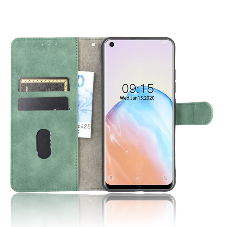 For Oukitel C18 Solid Color Skin Feel Magnetic Buckle Horizontal Flip Calf Texture PU Leather Case with Holder & Card Slots & Wallet