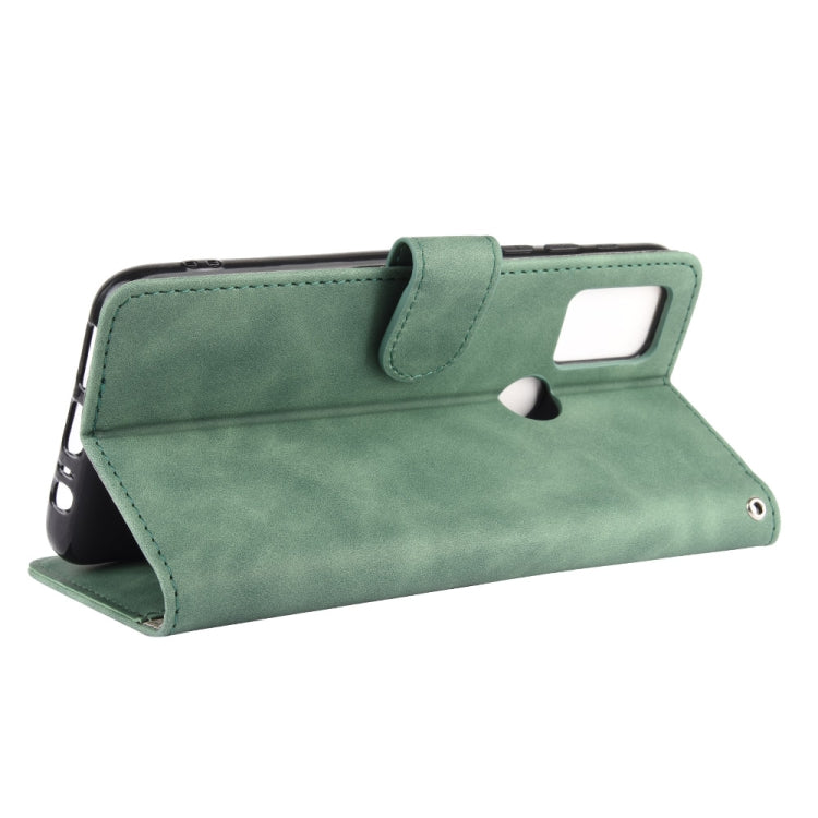 For UMIDIGI Power 3 Solid Color Skin Feel Magnetic Buckle Horizontal Flip Calf Texture PU Leather Case with Holder & Card Slots & Wallet