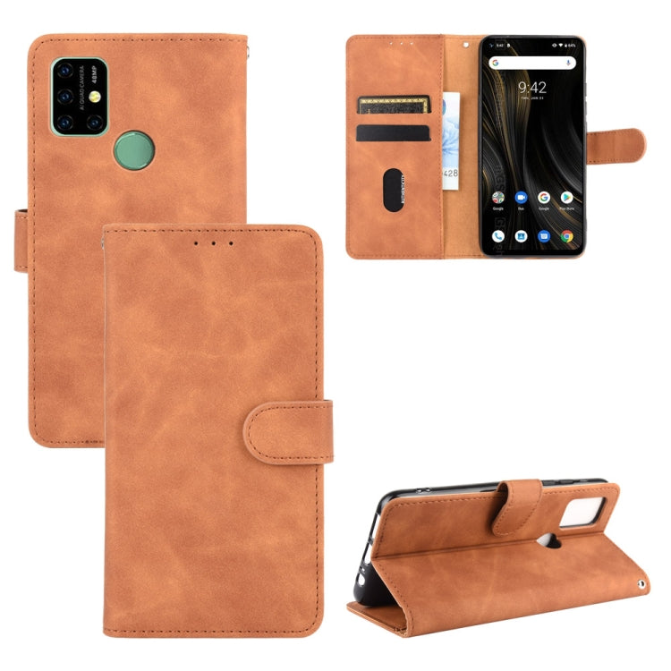 For UMIDIGI Power 3 Solid Color Skin Feel Magnetic Buckle Horizontal Flip Calf Texture PU Leather Case with Holder & Card Slots & Wallet