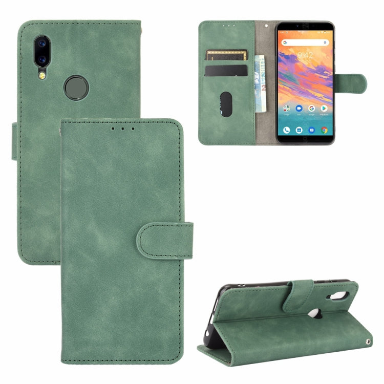 For UMIDIGI A3S Solid Color Skin Feel Magnetic Buckle Horizontal Flip Calf Texture PU Leather Case with Holder & Card Slots & Wallet