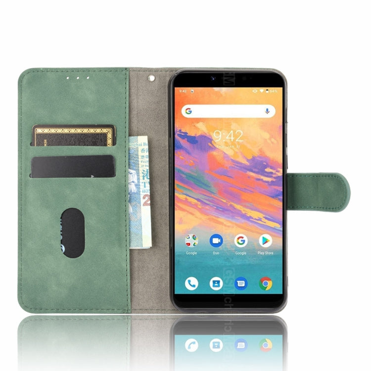 For UMIDIGI A3S Solid Color Skin Feel Magnetic Buckle Horizontal Flip Calf Texture PU Leather Case with Holder & Card Slots & Wallet