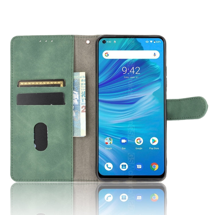 For UMIDIGI F2 Solid Color Skin Feel Magnetic Buckle Horizontal Flip Calf Texture PU Leather Case with Holder & Card Slots & Wallet