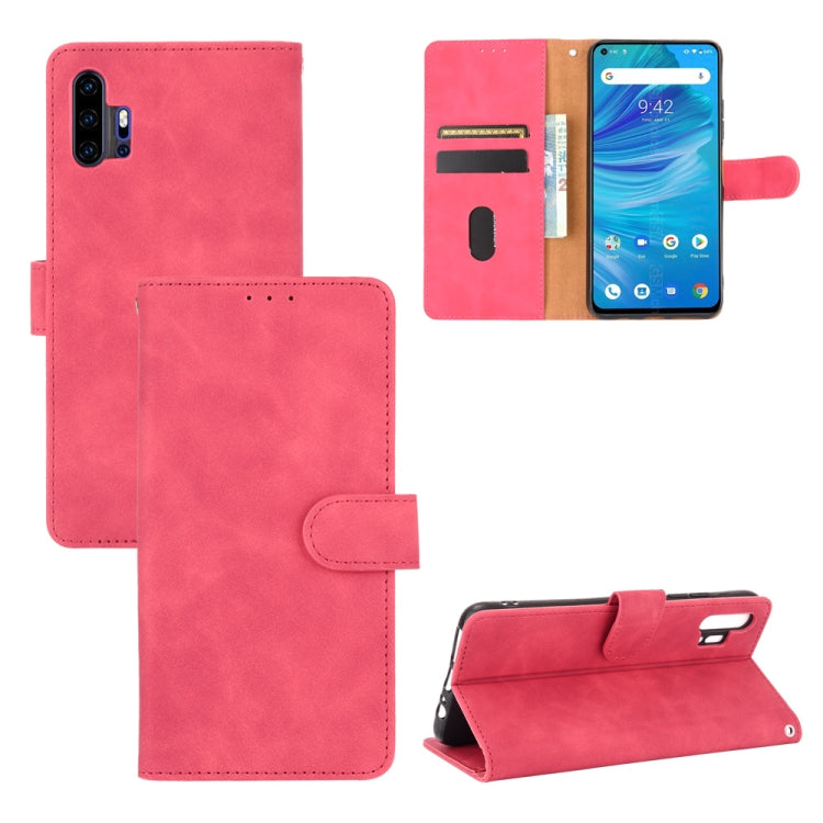 For UMIDIGI F2 Solid Color Skin Feel Magnetic Buckle Horizontal Flip Calf Texture PU Leather Case with Holder & Card Slots & Wallet