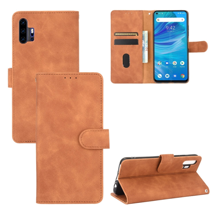 For UMIDIGI F2 Solid Color Skin Feel Magnetic Buckle Horizontal Flip Calf Texture PU Leather Case with Holder & Card Slots & Wallet