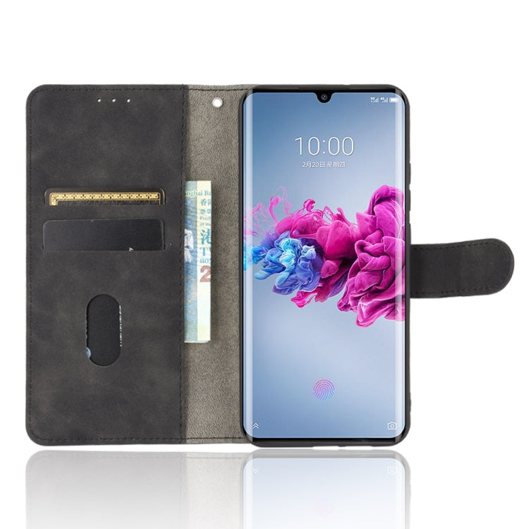 For ZTE Axon 11 5G Solid Color Skin Feel Magnetic Buckle Horizontal Flip Calf Texture PU Leather Case with Holder & Card Slots & Wallet