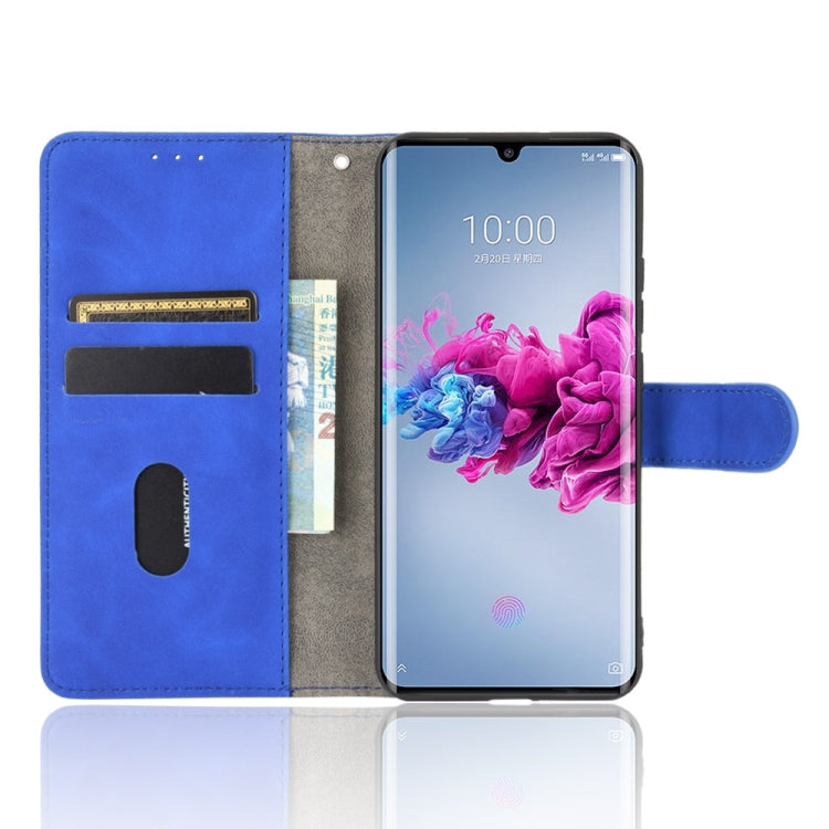 For ZTE Axon 11 5G Solid Color Skin Feel Magnetic Buckle Horizontal Flip Calf Texture PU Leather Case with Holder & Card Slots & Wallet