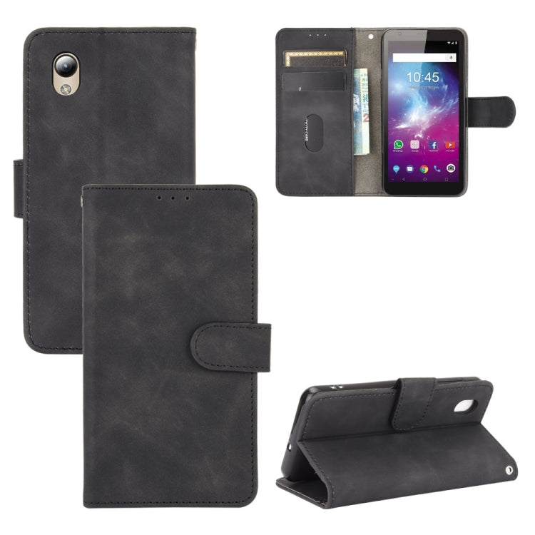 For ZTE Blade A3 Lite Solid Color Skin Feel Magnetic Buckle Horizontal Flip Calf Texture PU Leather Case with Holder & Card Slots & Wallet