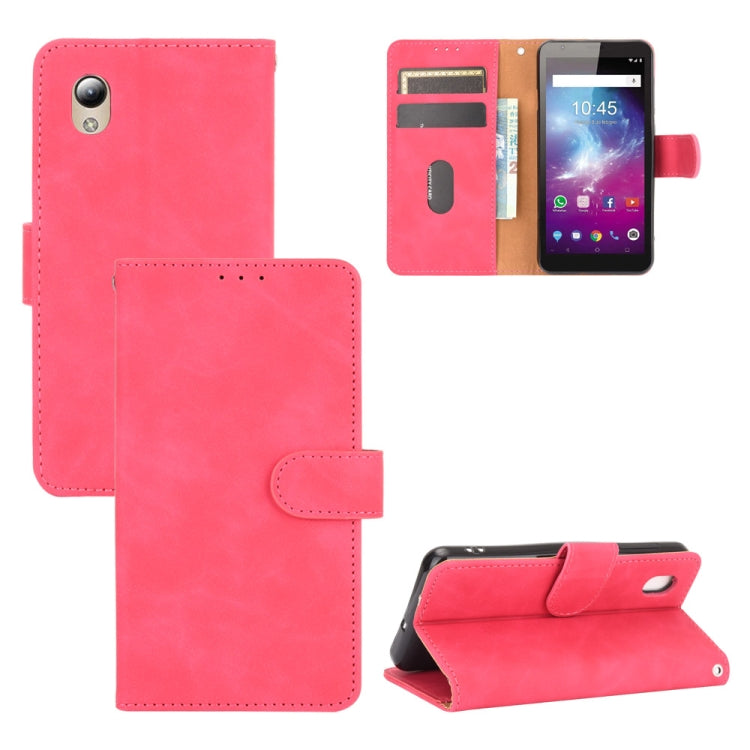For ZTE Blade A3 Lite Solid Color Skin Feel Magnetic Buckle Horizontal Flip Calf Texture PU Leather Case with Holder & Card Slots & Wallet