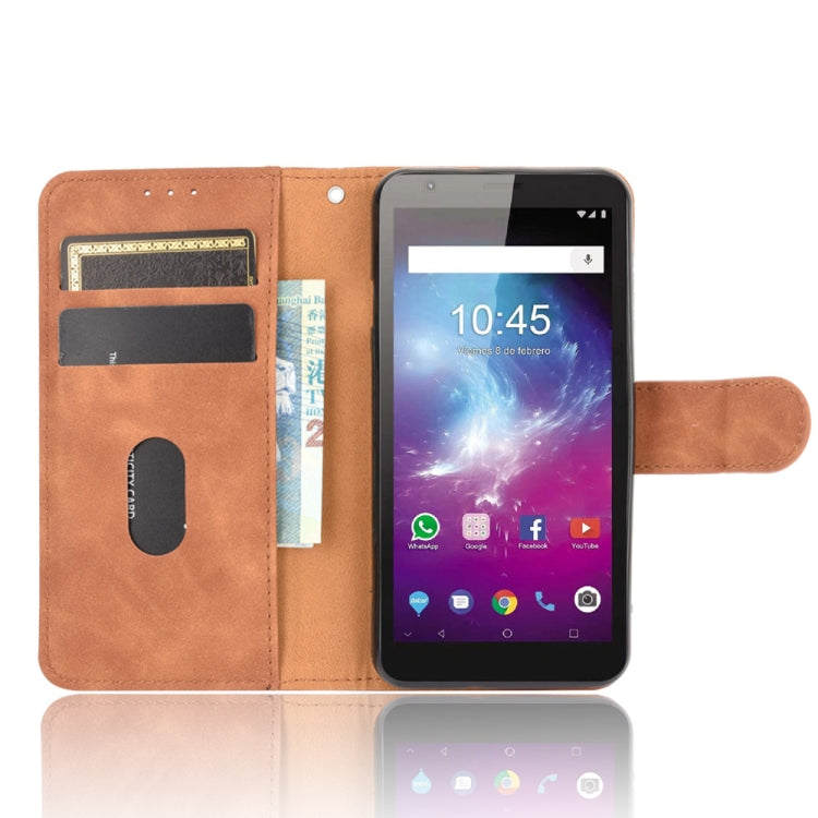 For ZTE Blade A3 Lite Solid Color Skin Feel Magnetic Buckle Horizontal Flip Calf Texture PU Leather Case with Holder & Card Slots & Wallet