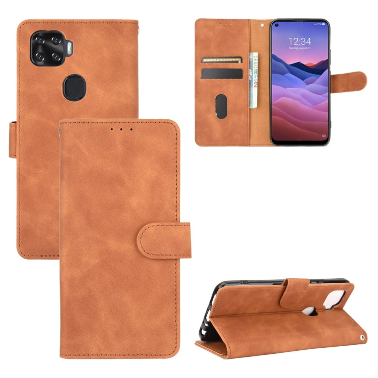 For ZTE A1 ZTG01 Solid Color Skin Feel Magnetic Buckle Horizontal Flip Calf Texture PU Leather Case with Holder & Card Slots & Wallet