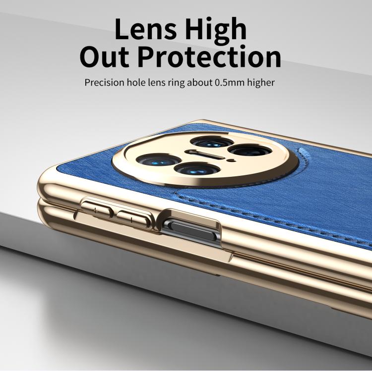 For Huawei Mate X3 Integrated Gold Wire Silver Brocade Plating Phone Case